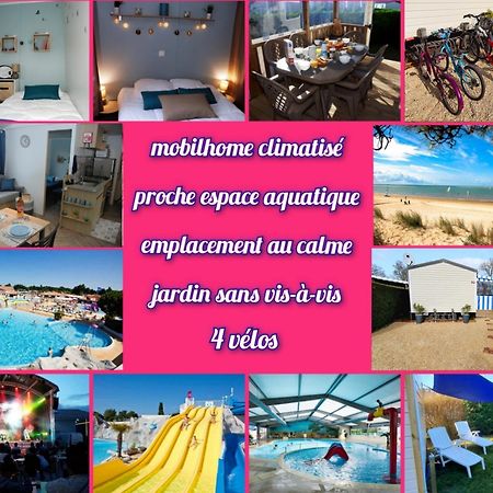 Mobilhome climatisé-2ch-terrasse chauffée-camping Les Charmettes Les Mathes Exterior foto