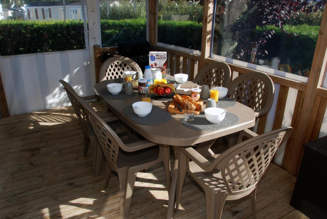 Mobilhome climatisé-2ch-terrasse chauffée-camping Les Charmettes Les Mathes Exterior foto